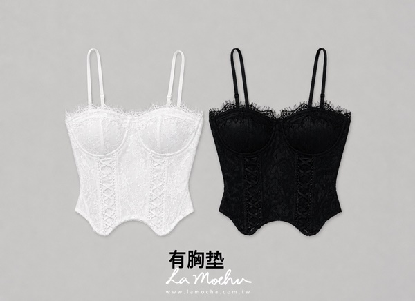手工蕾絲馬甲BRA背心